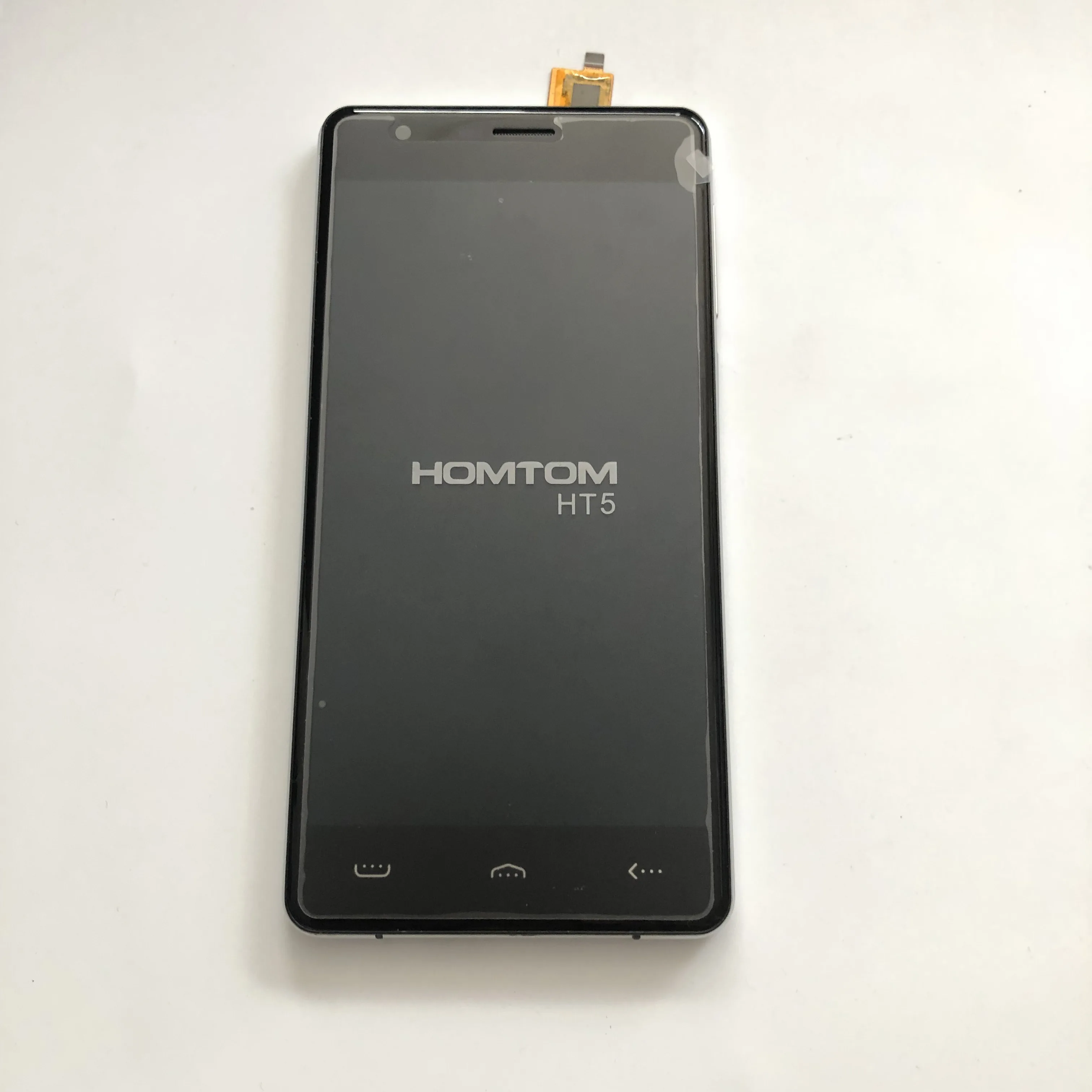 

Homtom HT5 used lcd display+touch screen+frame repair replacement accessories for Homtom HT5 Free shipping+tracking number