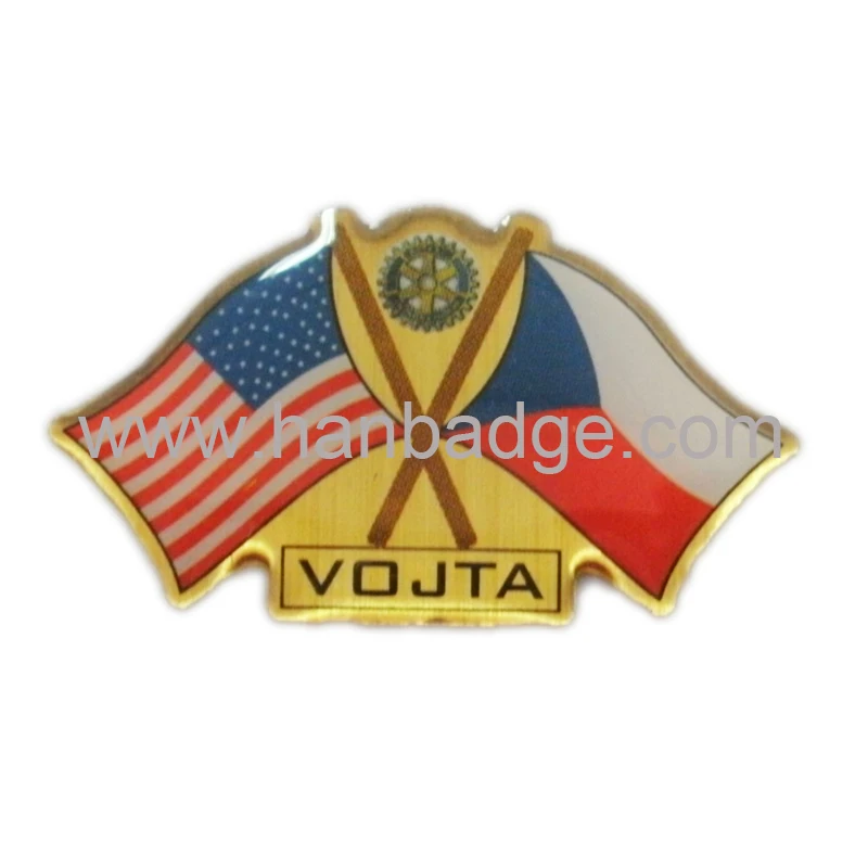 Customized Lapel Pins Custom Flag Pin Badges Customized Brass Printing