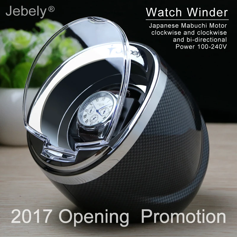 Black Single Watch Winder for automatic watch automatic Multi function 5 Modes Watch Winder 1 Watch