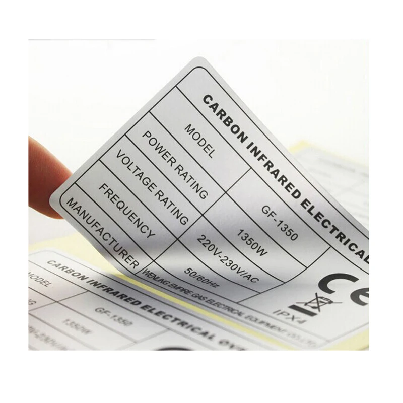 Custom making logo stickers with different shape available photo