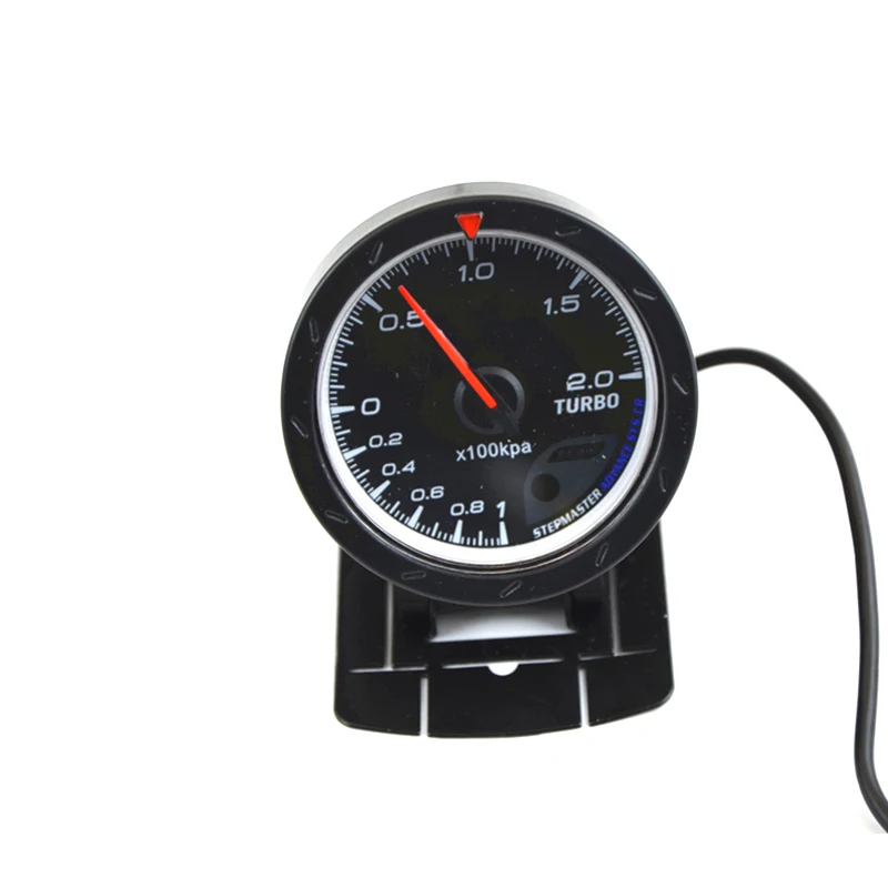 2," 60 мм Boost Turbo Gauge 2,0 бар черное лицо с логотипом/Автомобильный манометр