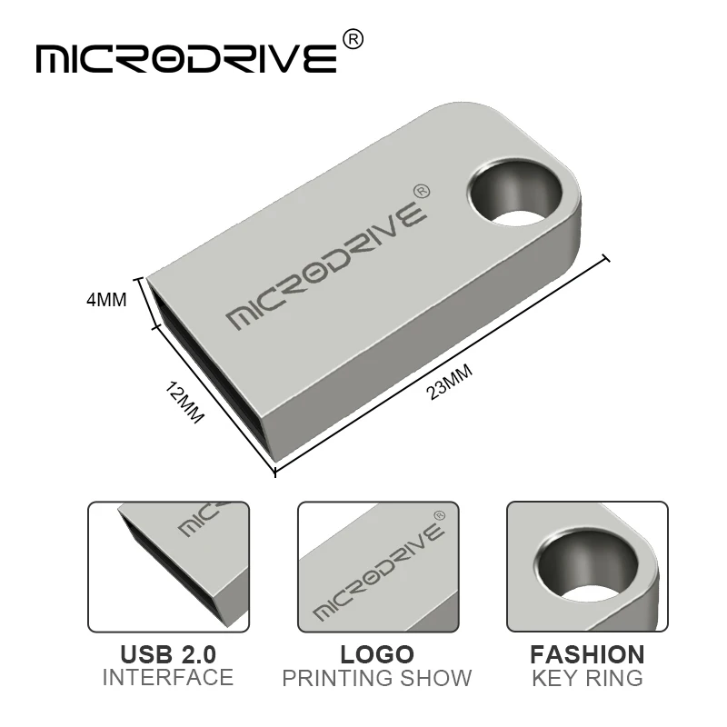 MicroDrive супер мини USB флеш-накопитель 4 ГБ 8 ГБ 16 ГБ Флешка 32 Гб 64 Гб карта памяти, Флеш накопитель Usb флешка маленький u-диск водонепроницаемый