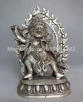 

shitou 0033 Tibet Old HANDWORK Auspicious Fortuna statue Dzambala Buddha Statue