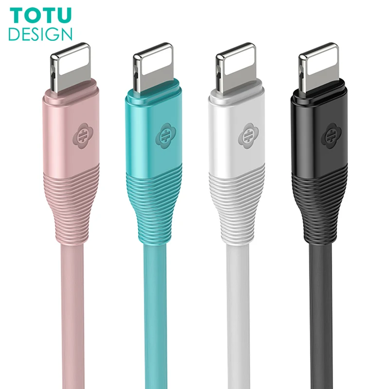 TOTU USB кабель для iPhone 6 7 8 X iPad зарядное устройство 5 В/2.1A быстрая дата синхронизации