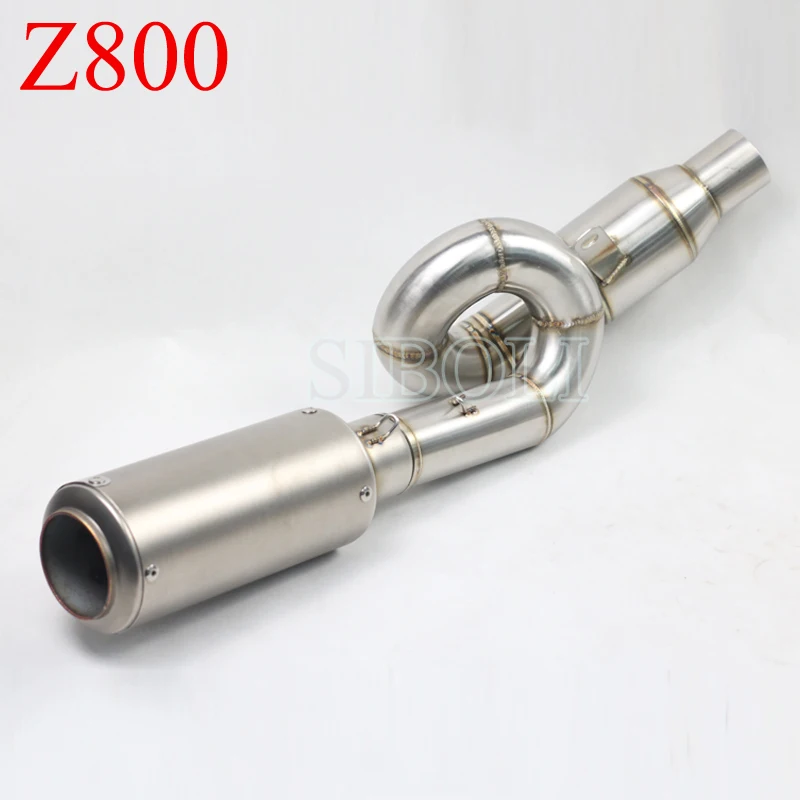 

Z800 Motorcycle Slip On Link Pipe Middle Connect Tube With Exhaust DB Killer Full System For Kawasaki Z800 AK135