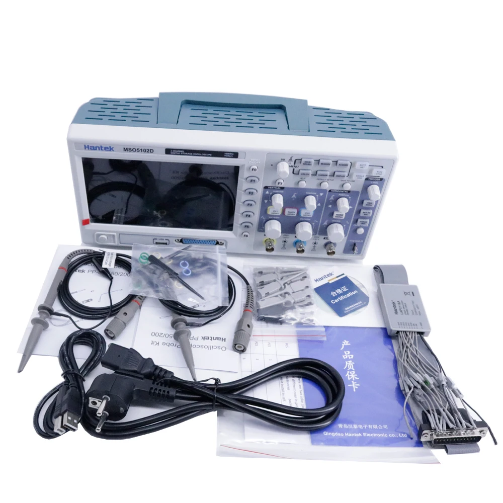 Hantek MSO5102D смешанный сигнальный осциллограф 100 МГц 1GS/s 16 логических