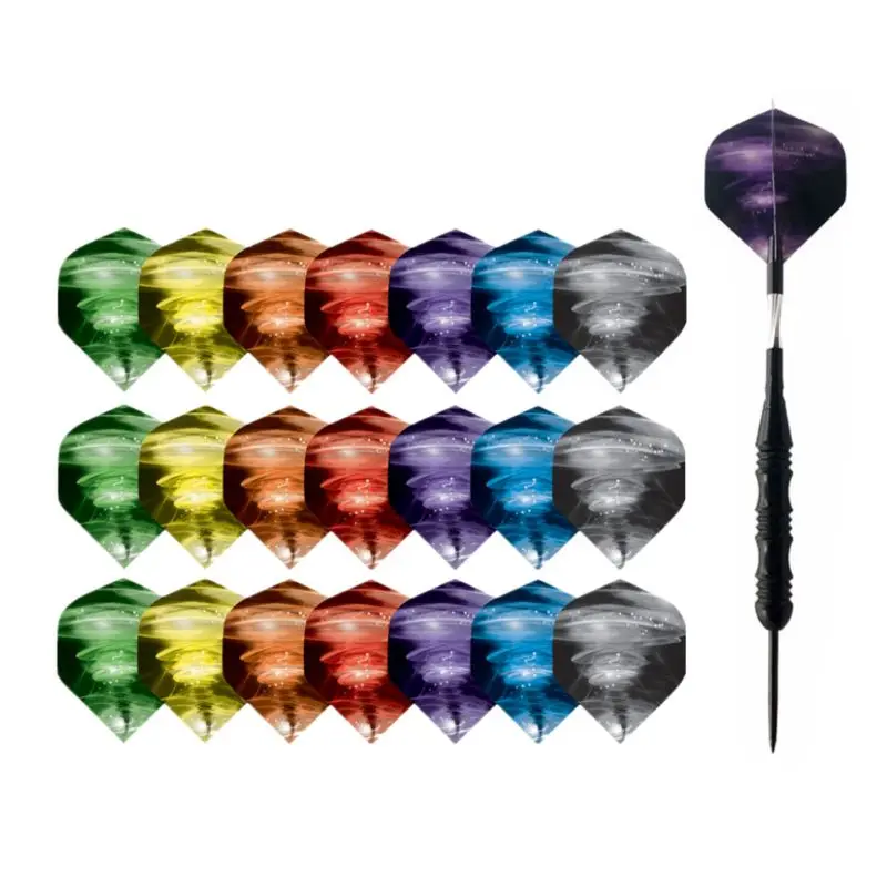 

21pcs/set Pet Dart Flights Accessories Wear Resistance Variety of Styles Random Color