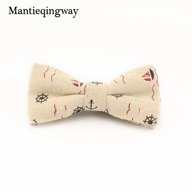 Mantieqingway/галстук-бабочка для мальчиков; детский Свадебный с принтом; галстук-бабочка из хлопка и льна с бантом; подарок; Noeud Papillon Gravata - Цвет: ETLJ036