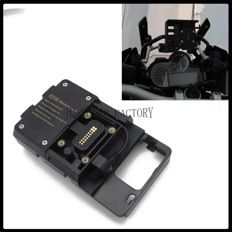

2018 New For BMW R1200GS LC 2013-On Mobile Phone Navigation Bracket For GARMIN USB Phone Charging R1200 GS ADVENTURE ADV 12MM