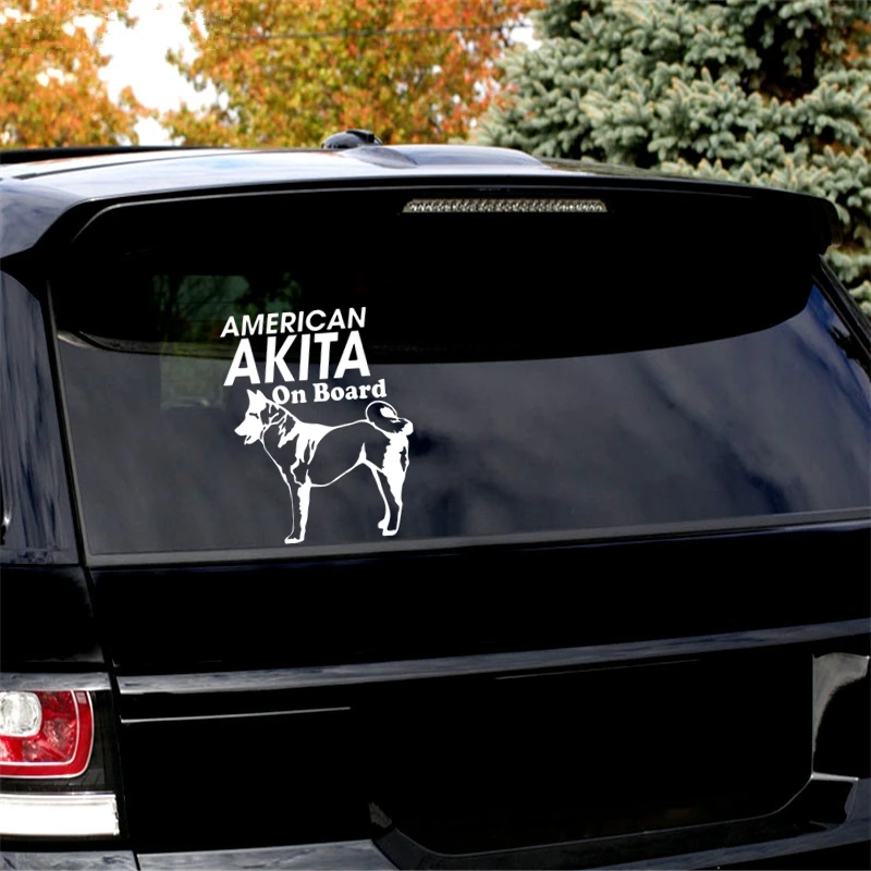 Three Ratels TZ 639 на см 1 5шт AMERICAN AKITA On Board собака Американская Акита в машине стикеры