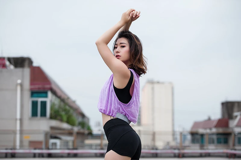 CHU YOGA женские спортивные для йоги Топ танцевальная рубашка тонкие фитнес дышащие быстросохнущие жилеты тренировка, Упражнение свободные футболки для бега V1427