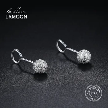 

100% Real 925 Sterling Silver Hook Earrings Fine Jewelry Stud Earring For Women Girl Gift Fashion Acccessories EY183 EY184 EY185