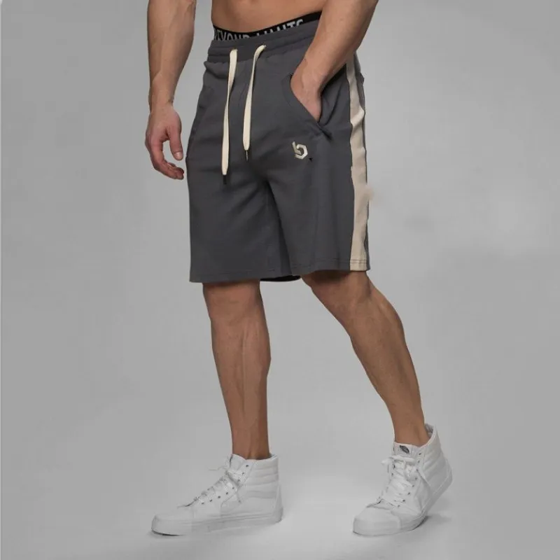 NEW Mens Printed Cotton Shorts Calf Length Gyms Fitness Fashion Workout Casual Brand Short Pants