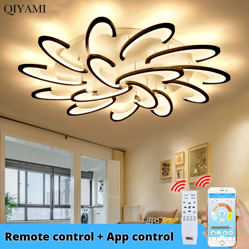 

New acrylic Ceiling Lighting With APP And Remote Control For Living Room Dinning Room Lighting Led Lamps