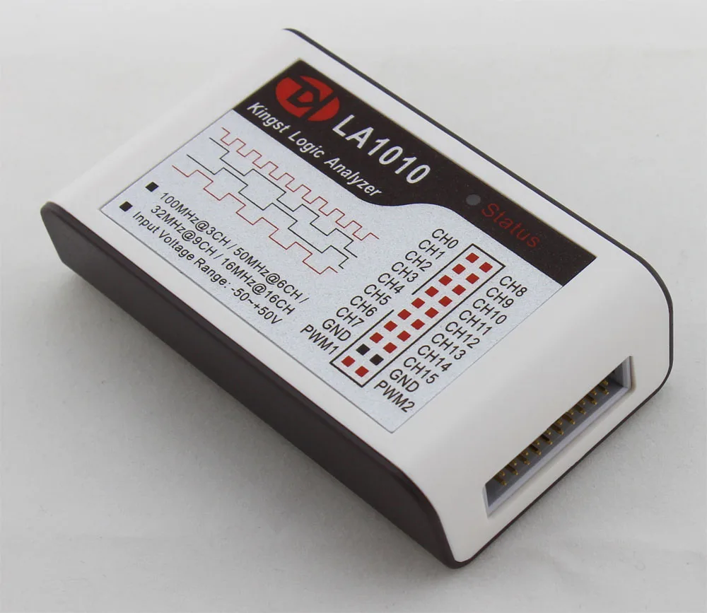 Kingst  LA1010 USB  Logic Analyzer    100M max sample rate,16Channels,10B samples, MCU,ARM,FPGA debug tool english software 2
