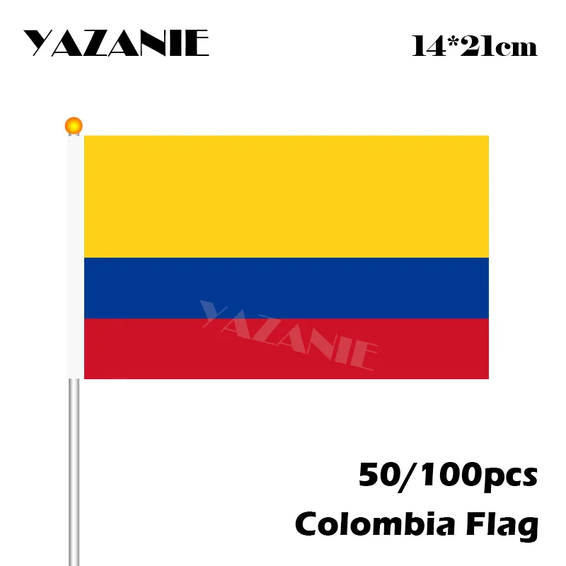 YAZANIE 14*21 см 50/100 шт. флаг Колумбии элегантный Национальный