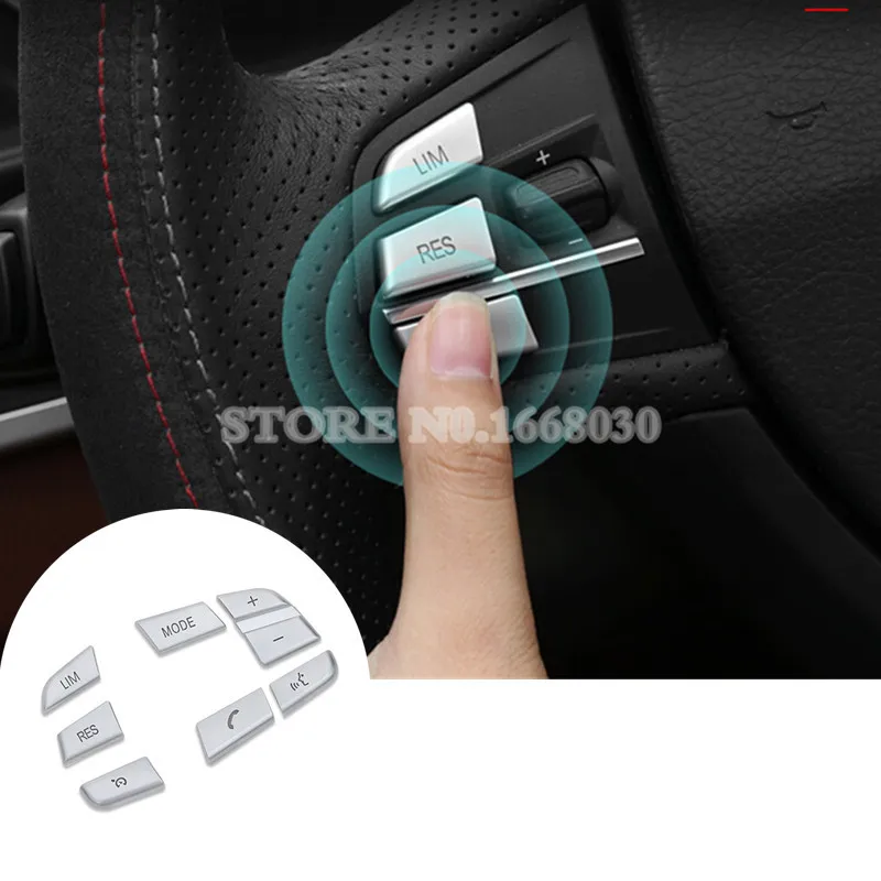 

Внутренняя накладка кнопки рулевого колеса 7 шт. для BMW X5 F15 2014-2018 X6 F16 2015-2018 автомобильные аксессуары украшение интерьера автомобиля
