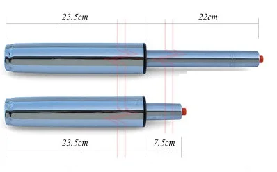 4-го поколения стул газовый Лифт Замена цилиндра пневматический шок подъемный ход части офисного стула черный серебристый - Цвет: No.160 Silver