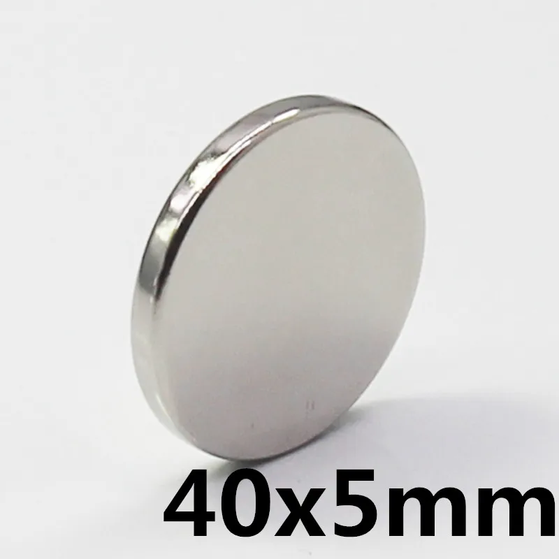 

1pcs 40 x 5 mm N35 Super Strong Powerful Small Round Rare Earth Neodymium Magnets 40 x 5mm