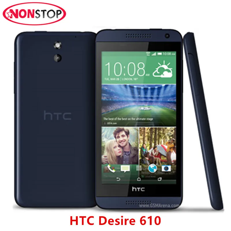 

Original Unlocked HTC Desire 610 Touchscreen Android 2040mAh 8GB ROM Quad core 4.7" WIFI GPS 8MP camera 1GB+8GB Mobile Phone