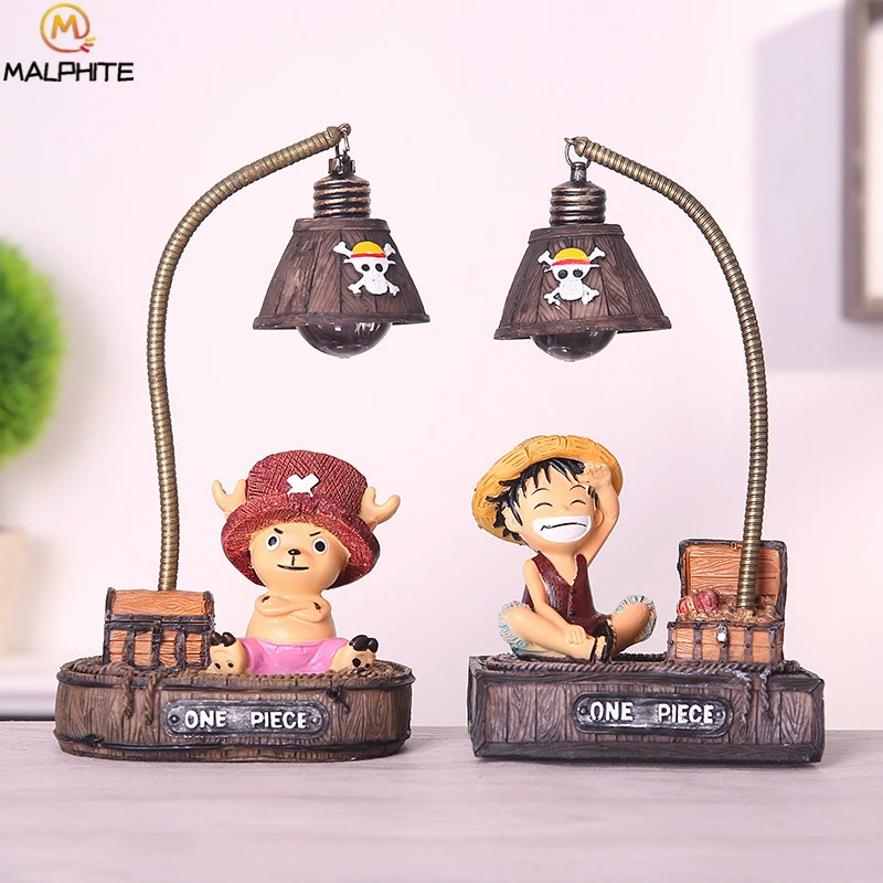 

Pirate King luffy reindeer resin table lamp night light figurine craft Little Yellow home desk kids room deco lighting fixtures