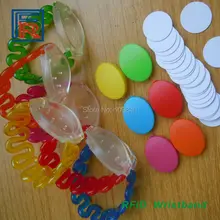 Фабрика пассивный RFID Регулируемый ABS 125 кГц Водонепроницаемый Напульсники TK4100 Чип браслет только для чтения 200 шт