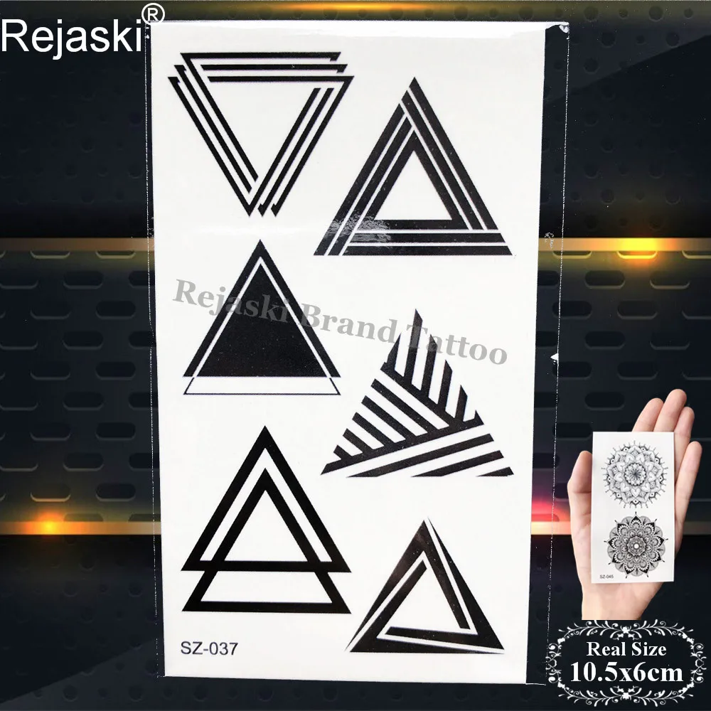 Мужские тату наклейки Rejaski на руку сердце тотем женские и мужские геометрические
