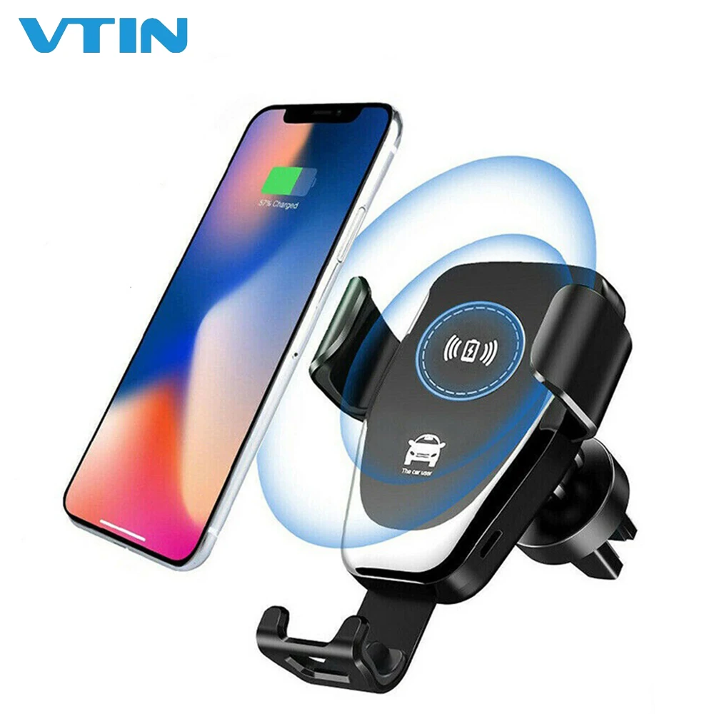 

Wireless Car Charger Automatic Fast Charging Mount Car Air Vent Mount Holder Stand for iPhone 8 Samsung Galaxy Drop shipping