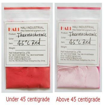 

hot sensitive pigment, temperature sensitive pigment,thermochromic powder,color:red, activated temperature:45 celsius