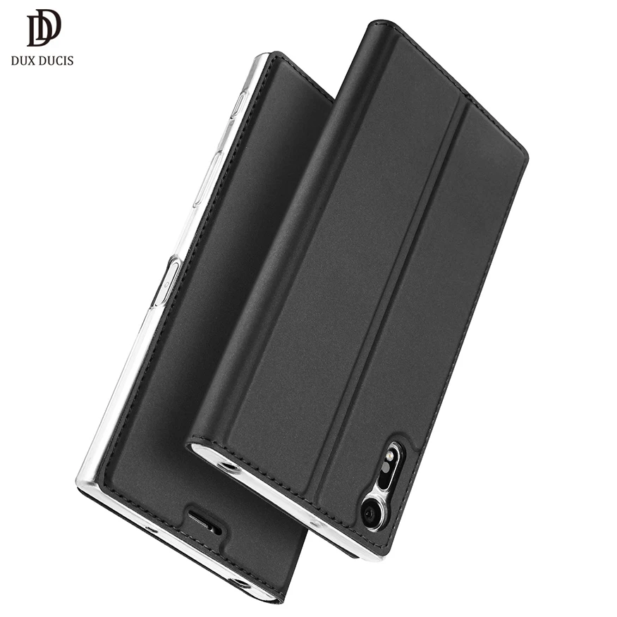 

DUX DUCIS Luxury Flip Leather Case For Sony Xperia XZ Case F8331 Dual Sim F8332 Protective Stand Cover For Sony XZ Phone Cases