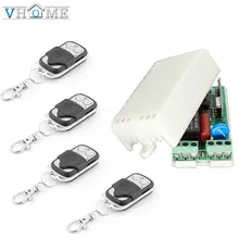 Vhome беспроводной пульт дистанционного управления RF 433 Mhz 220V переключатель обучающий код приемник передатчик зал спальня потолочные светильники