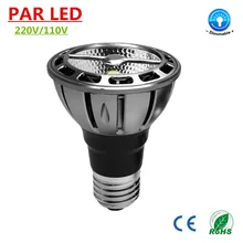 12 шт./лот Par20 dimmable 7 Вт 110 В 230 В 240 В зонтик лампада LED Par20 вел энергии сохранение 80 90Ra 2700 К 3000 К 4000 К 5500 К