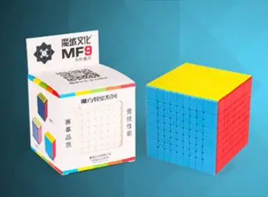 Moyu MF9 9X9X9 Migic Cube Черный/без наклеек - Цвет: Stickerless