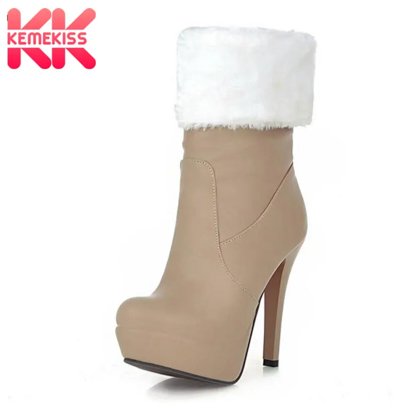 high heel mid calf boots for women