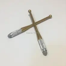 10 шт. Золотая пластиковая головка ручной Перманентный макияж наконечник вышивка тату машина 3D microblading противотуманная ручка для татуажа бровей