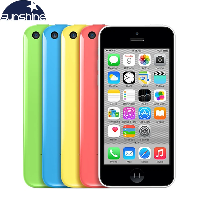 Original Unlocked Apple iPhone 5c Mobile Phone 4 Retina IPS Used Phone 8MP 1080P GPS IOS