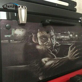 

Car Rear Window Glass Printed Styling Film Rear Windshield One Way Vision Mesh Film Tint 127*70cm