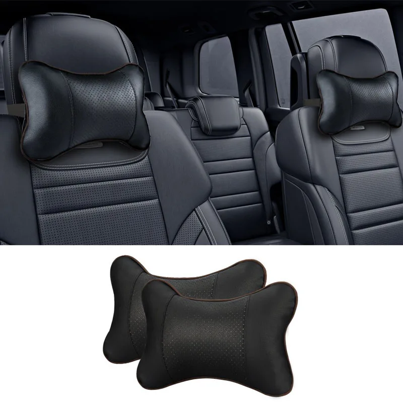 

Breathable Auto Head Neck Rest Cushion Relax Neck Support Headrest Comfortable Soft Pillows for Travel Car Seat & Home 2pcs/lot