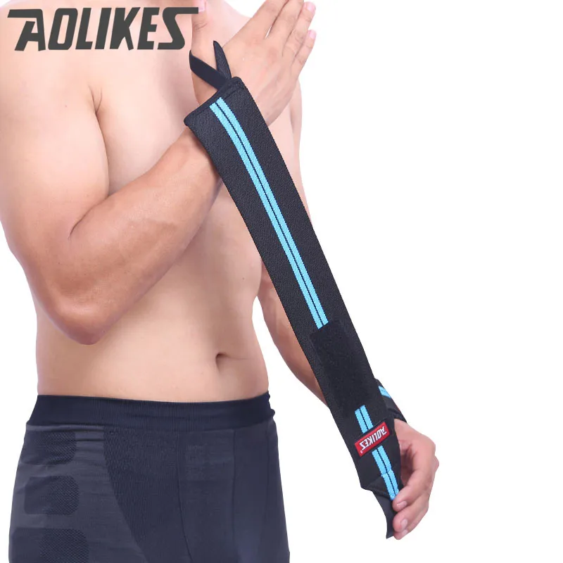 Aolikes 2pcs Hand Wraps Wrist Strap Weight Lifting Wrist Wraps
