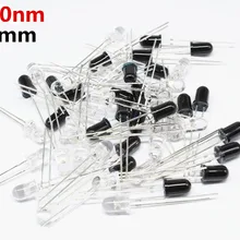 20 5 мм 940nm ИК светодиодный Ассорти инфракрасный излучатель и ИК-фотодиод 20 пар диоды 5 мм 940nm ИК инфракрасный светодиод светодиодный светильник