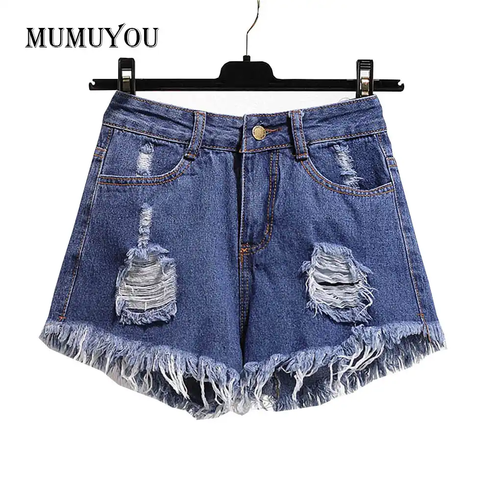 oversized denim shorts