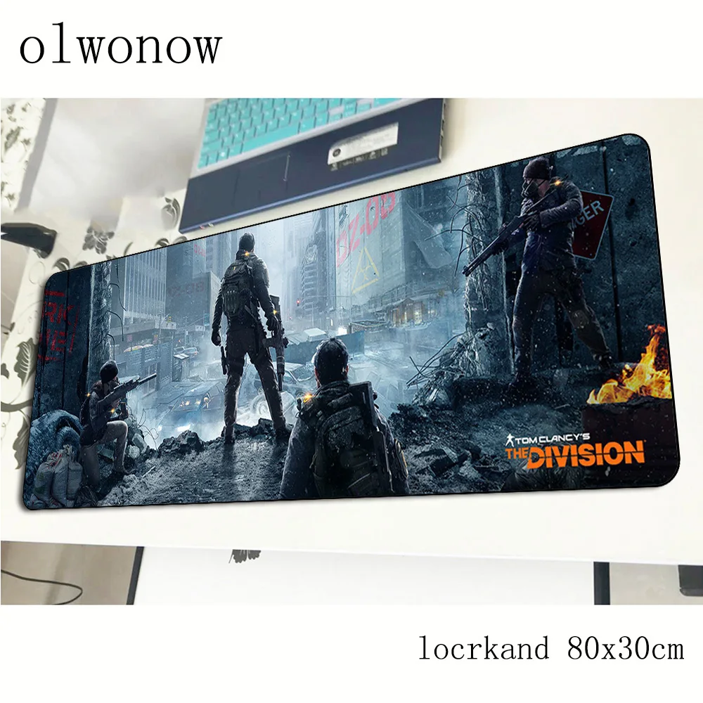 Tom clancy's The Division mousepad gamer large 800x300x3mm gaming mouse pad notebook accessories laptop padmouse ergonomic mat