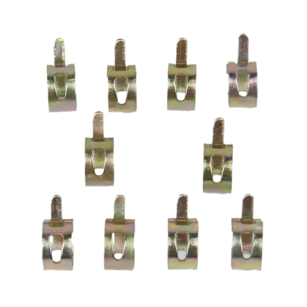 

10Pcs Spring Band Type Fuel Vacuum Silicone Pipe Tube Clamp Clip