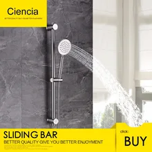 Free shipping SUS304 stainless metal shower sliding bar with Height Adjustable for bathroom with shower head bath tap shower set free shipping sus304 stainless steel double lock 1 5 2 2 5 3m shower hose with brass fitting for handheld shower and shower head