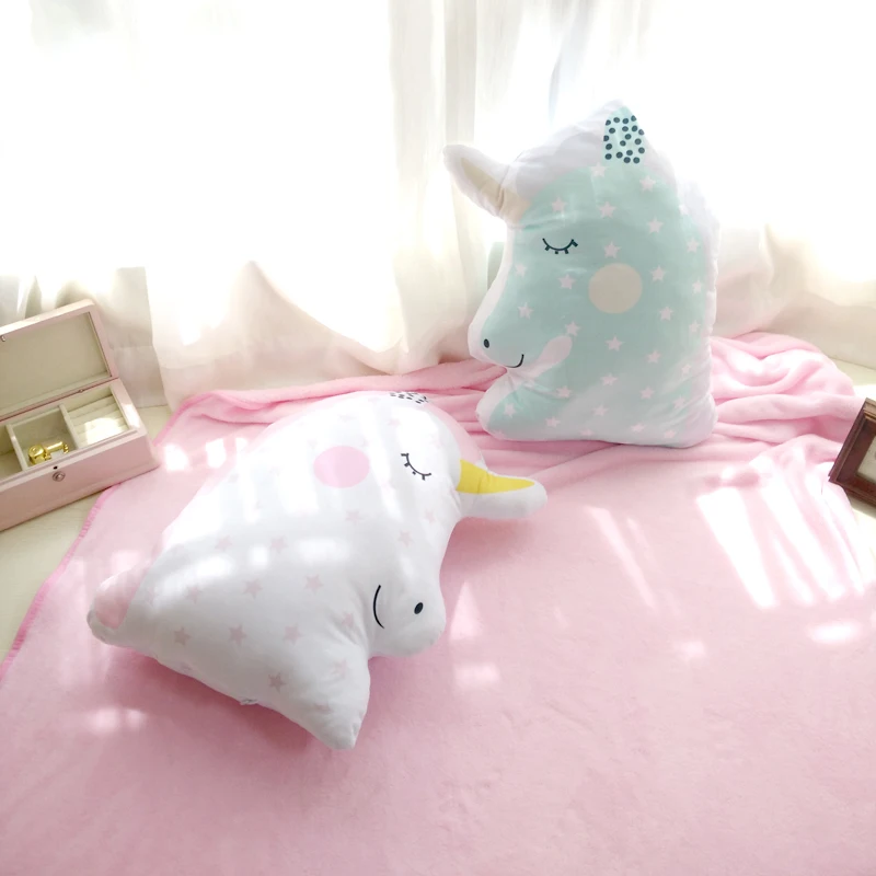 

candice guo! super cute plush toy fantastic unicorn soft cushion nap pillow blanket creative sweet girls birthday Christmas gift