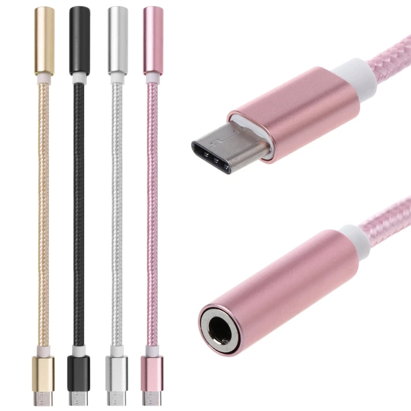 

USB 3.1 Type C to 3.5mm Adapter Cable Headphone Earphone Jack AUX Type C Convertor Cabel for Letv Leeco Le Max 2 Pro 3/S3 qiang