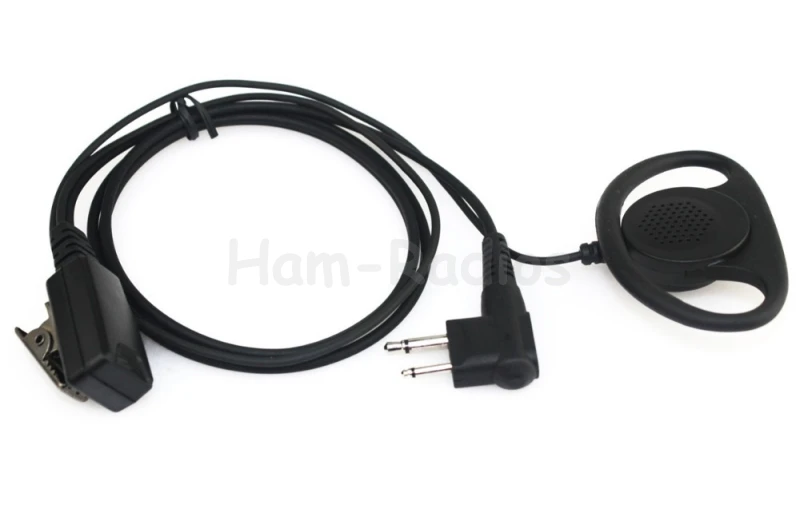 2 Pin Earpiece Headset for Motorola Radio Two-way Radios GP88 GP300 GP2000 P040 PRO1150 CLS1110 XTN500 Hot Black