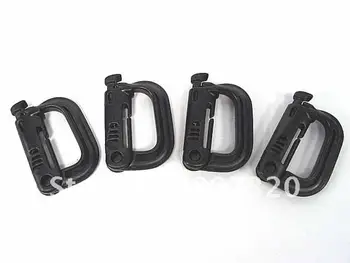 

Grimloc D-Ring Locking Molle Carabiner 4pcs Pack od BK TAN