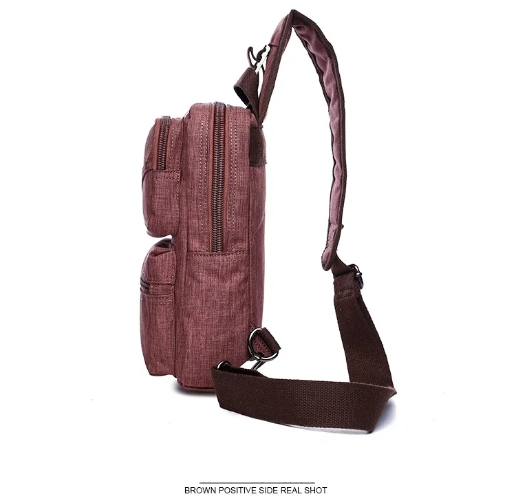 saco de lona crossbody mulheres estilingue ombro mochila masculina casual daypack sacos de peito viagem uma alça de volta pacote