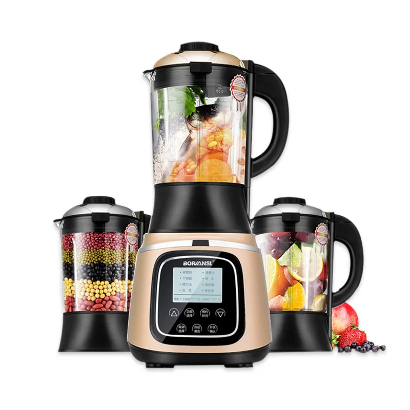 

2200W 220V automatic double mixing blade mixer LCD large screen cooking soy milk juice complementary food smoothie juicer